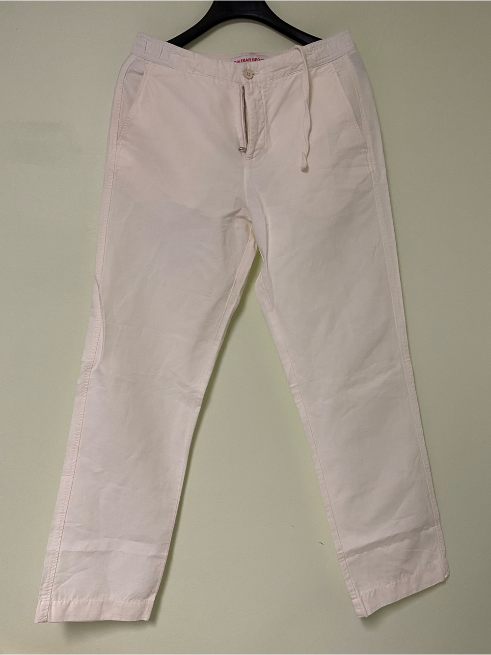Orlebar Brown Cream Drawstring Chinos